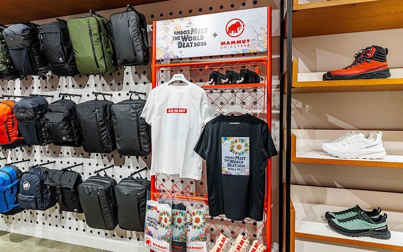 マムート 心斎橋「FM802 MEET THE WORLD BEAT 2026」限定コラボTシャツ