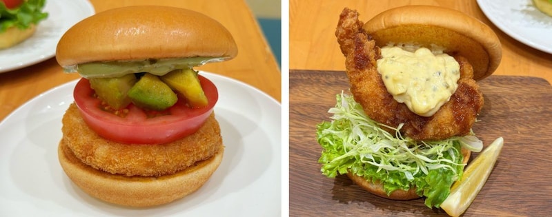 海老好き垂涎の“贅沢海老バーガー”2品
