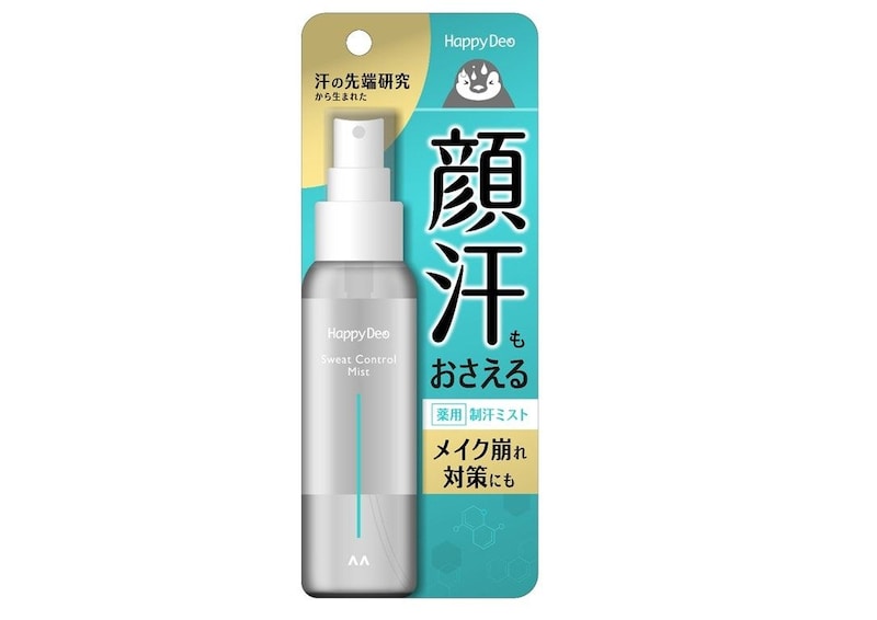 マンダム　ハッピーデオ 薬用 汗コントロール ミスト（医薬部外品）　80mL　￥1,430（税込）＊編集部調べ
