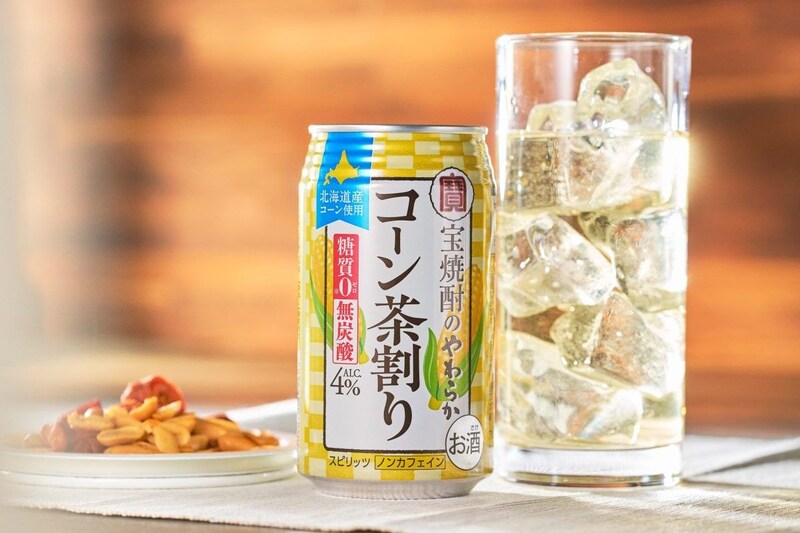 【今売れてる無炭酸】糖質＆カフェインゼロ！アルコール4%「宝焼酎のコーン茶割り」が爆売れしている理由は…