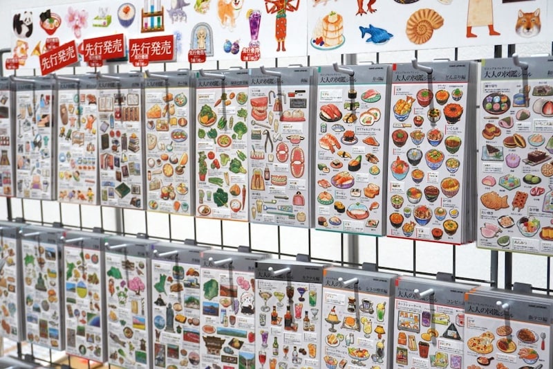 「大人の図鑑シール」は文具女子博限定デザインもあります