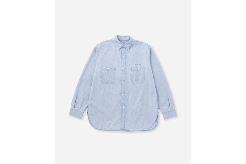 オアスロウ「RELAX FIT CHAMBRAY WORK SHIRT」¥29,700