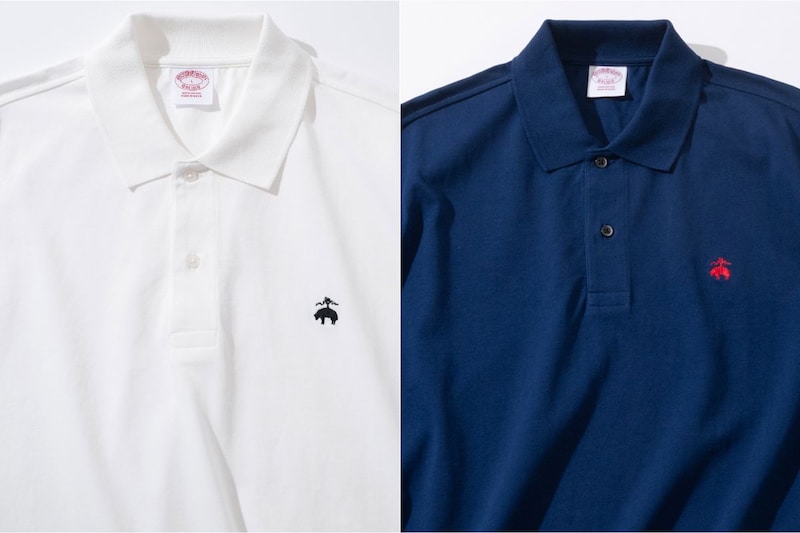 ホワイトとネイビーは胸元の「Golden Fleece」刺しゅうの配色を変更
