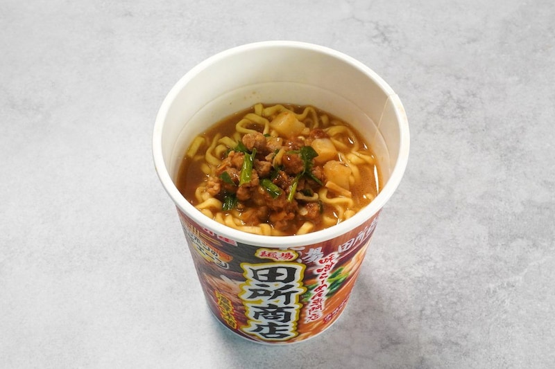 「明星 ニッポンの神チェーン 田所商店 濃厚味噌」は味噌の香りに奥行きがある