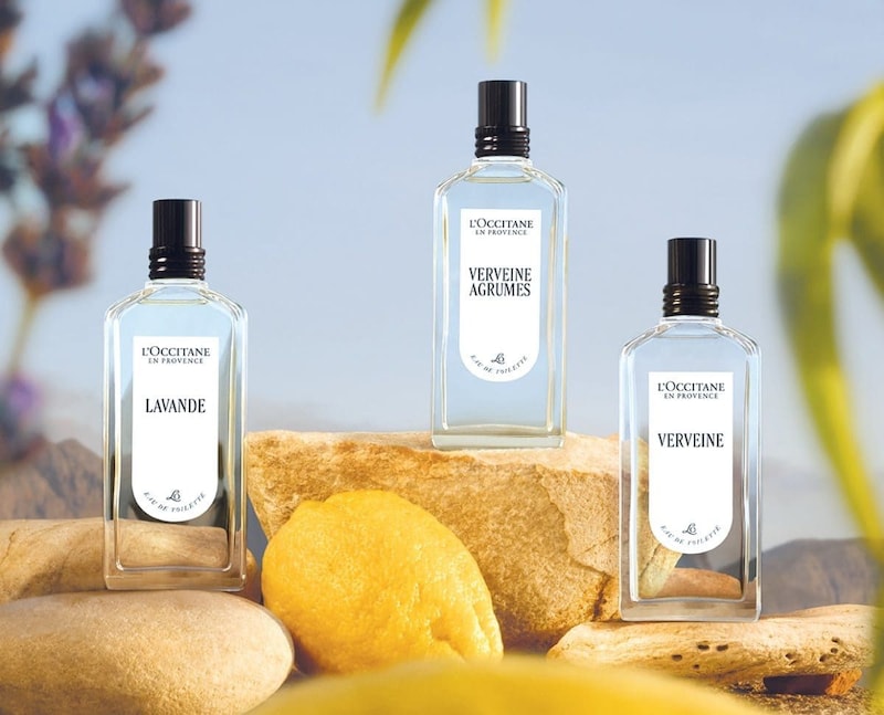 ロクシタン
ヴェルヴェーヌ オードトワレ　75mL￥8,570（税込）
ラヴァンド オードトワレ　75mL ￥8,470（税込）　※7月1日発売
ヴェルヴェーヌアグルム オードトワレ 75mL ￥8,470（税込）　※7月29日発売