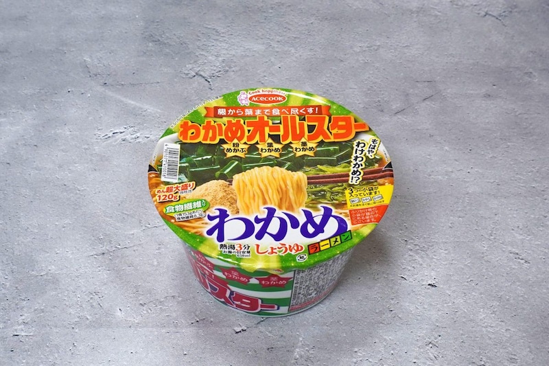 エースコック「わかめオールスター わかめラーメン しょうゆ」
