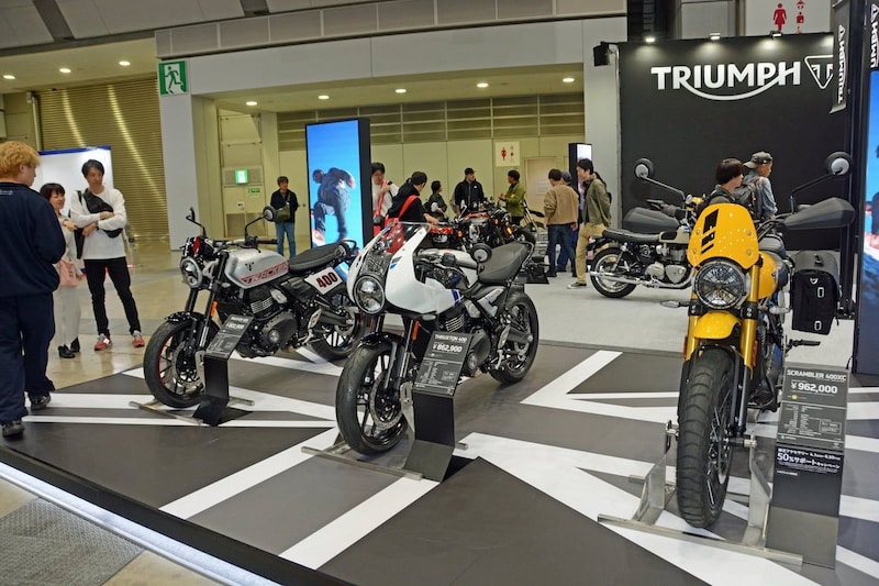 英国トライアンフが展開するミドルクラスモデルも人気