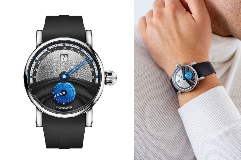 クロノスイス「デルフィス グレイシア」￥4,180,000／自動巻／42㎜径／パワーリザーブ約55時間／10気圧防水／世界限定50本
