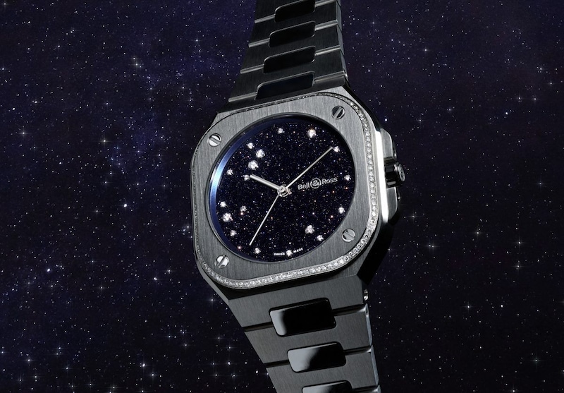 ベル＆ロス「BR-05 36㎜ ブルー ダイヤモンド イーグル」￥737,000／自動巻／36.0㎜径／パワーリザーブ約54時間／100m防水