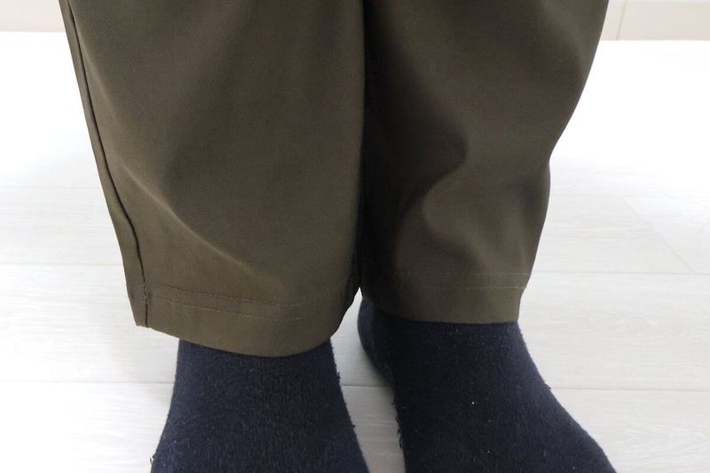 メンズを購入したら裾がちょうど良かった