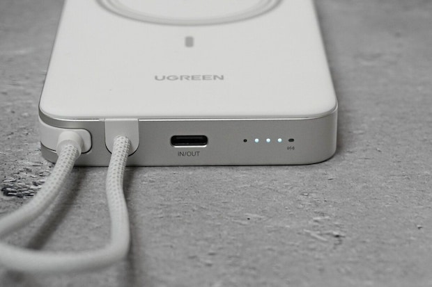 インジケーターで充電残量がひとめでわかる