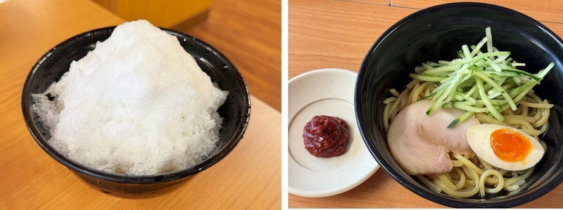 かき氷×冷麺の“ひんやり体験”！？「スノーマウンテン旨辛冷麺」