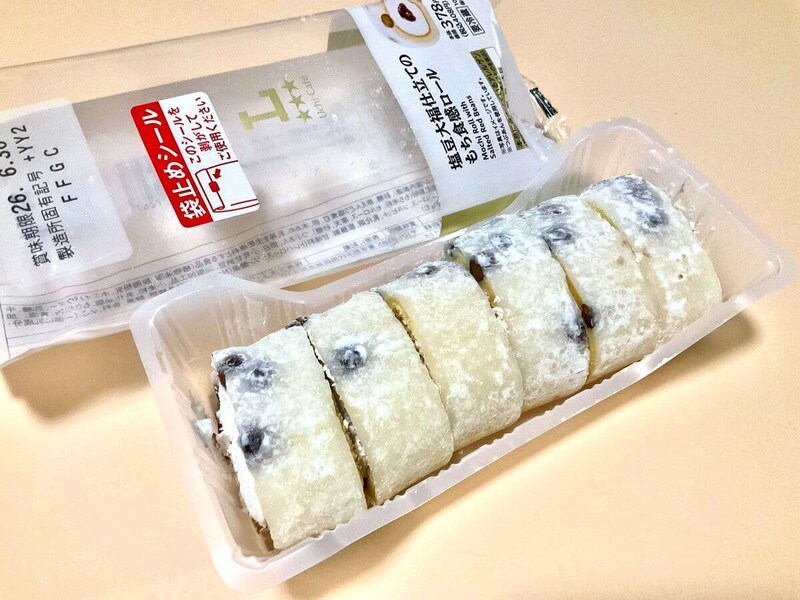 ローソン、塩豆大福仕立てのもち食感ロール