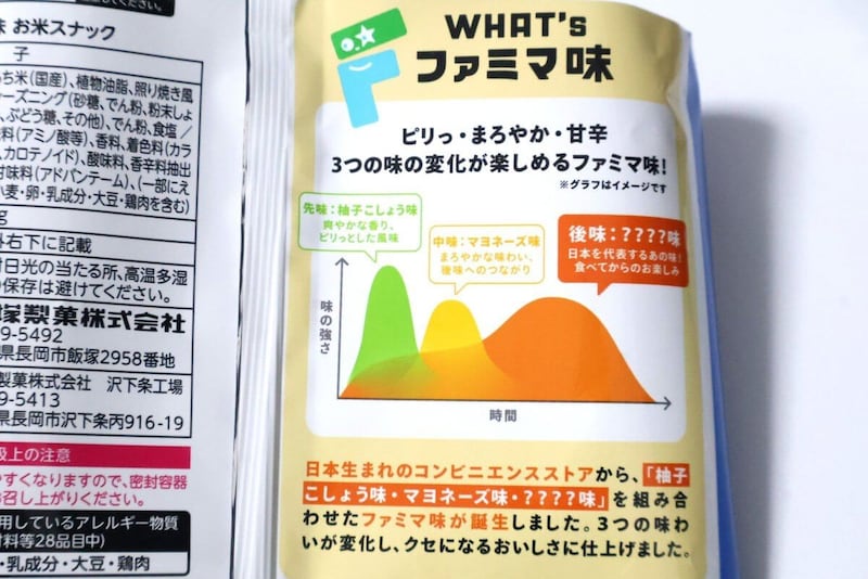 味は3段階に分かれてくるらしい