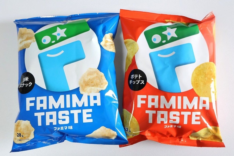 ファミマ味お米スナック　￥172（税込）/ファミマ味ポテトチップス　￥180（税込）