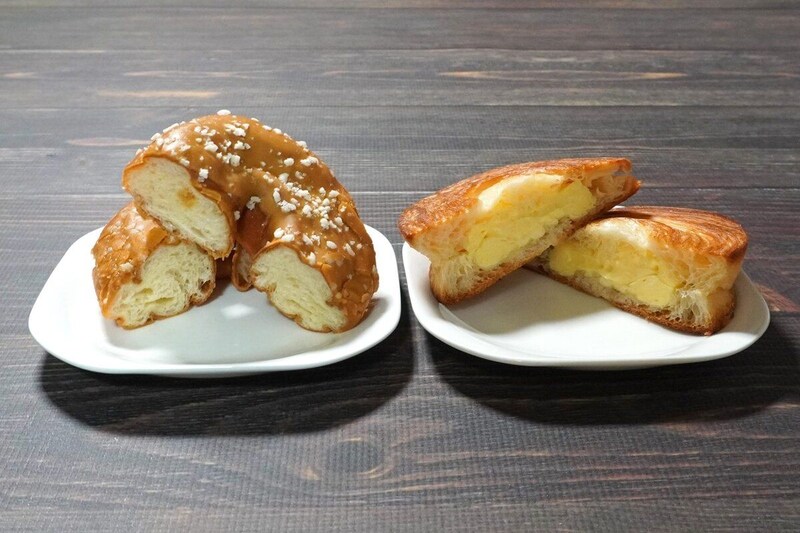 も～っちり食感きなこドーナツも、も～っちり食感クロワッサンロール（ダブルカスタード）も、独特の柔らかすぎる食感