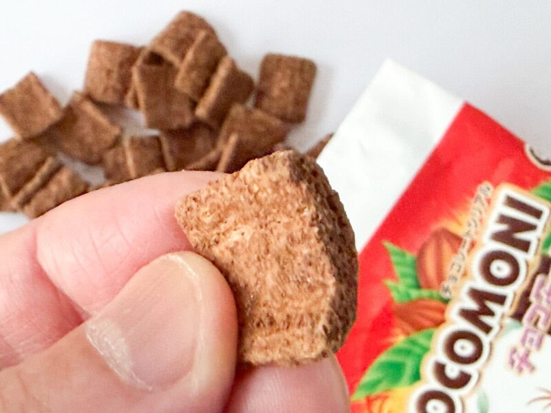 「チョコモーニ」は大粒で、このままスナック菓子として食べてもいい感じ