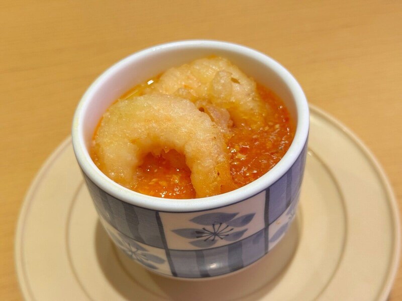茶碗蒸し エビチリのせ