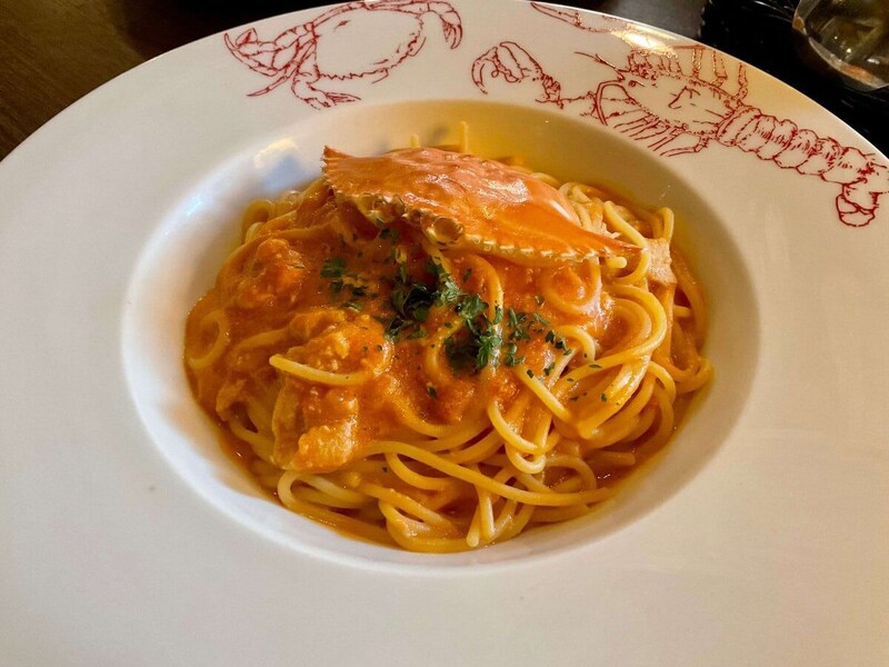 レッドロブスター、 ワタリガニのトマトパスタ