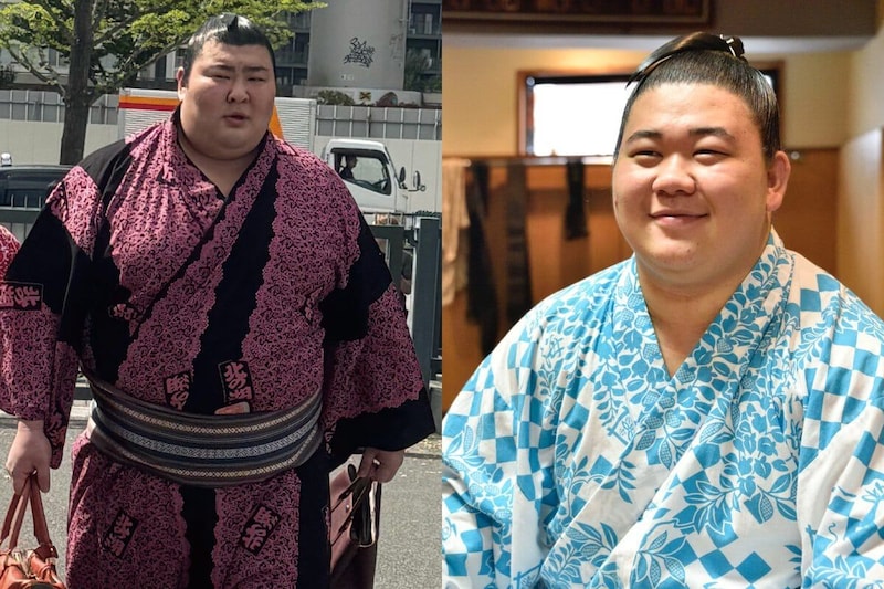 熱海富士関（左）、藤ノ川関（右）