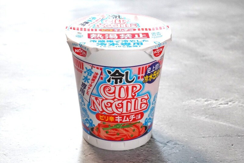 冷しカップヌードル ピリ辛キムチ味　￥285（税別）