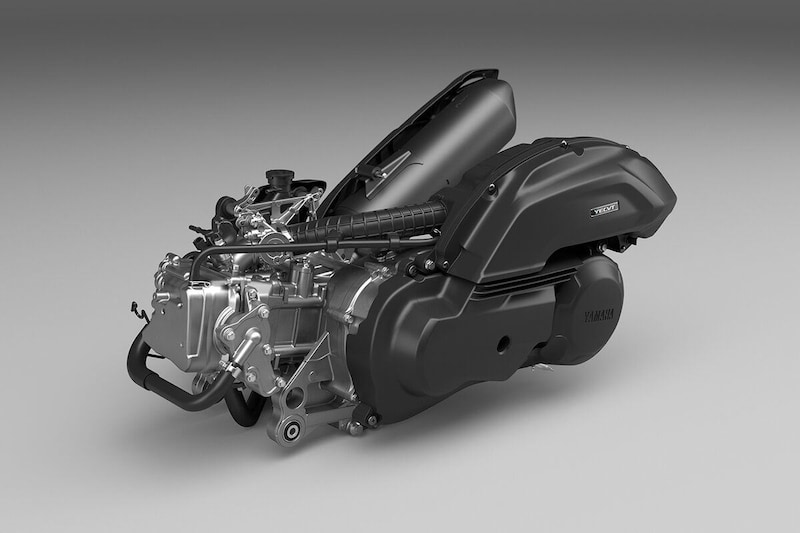 排気量154ccの水冷４ストロークSOHC BLUE CORE エンジンを搭載