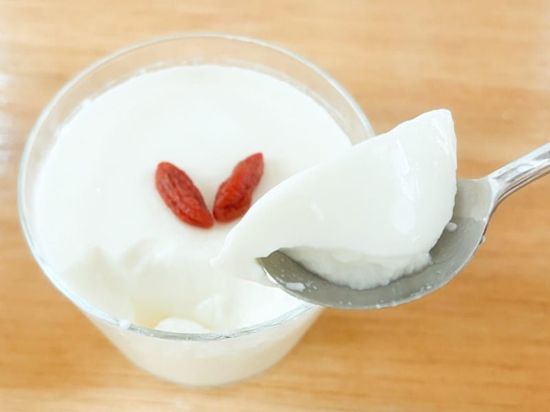 牛乳パックから出てきたとは思えない、まるで本格中華のデザートみたい！