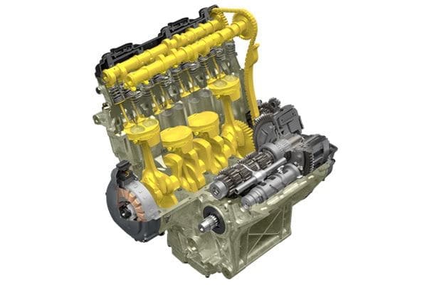 999cm3水冷4サイクル直列4気筒DOHC4バルブエンジンを搭載