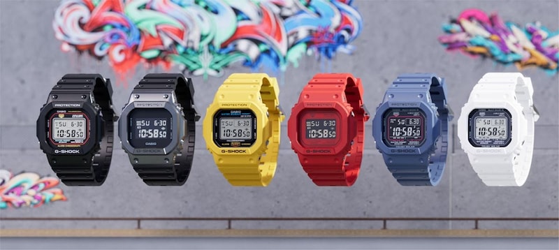 ブランドを代表するスクエア型の「DW-5600」