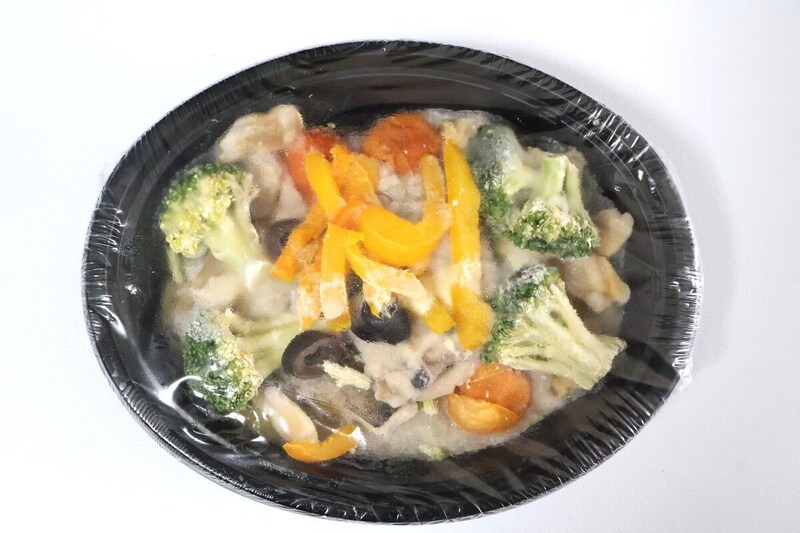 600Ｗの電子レンジで6分10秒加熱
