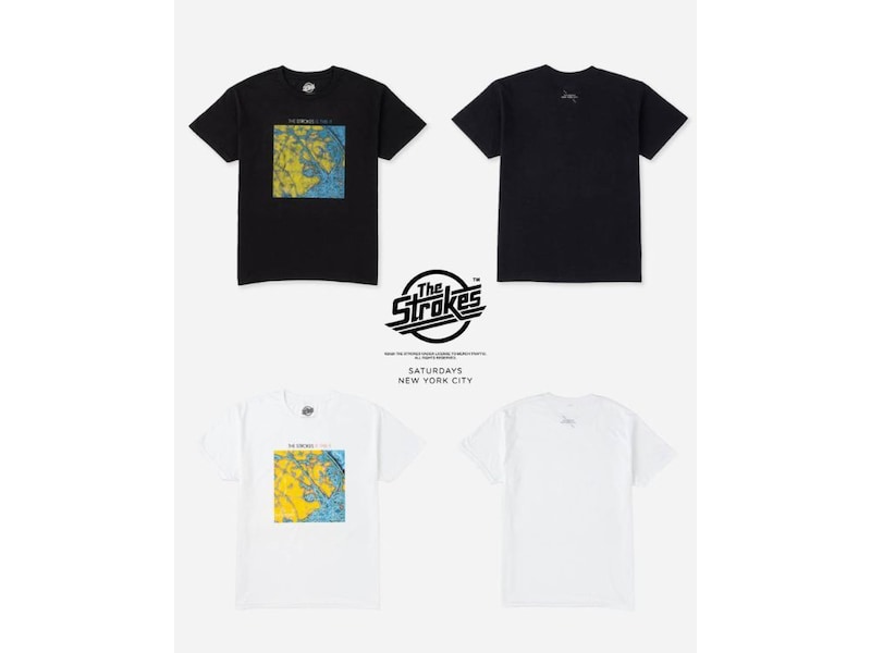 The Strokes for Saturdays NYC「Is This It Tシャツ」各¥9,900/2色展開