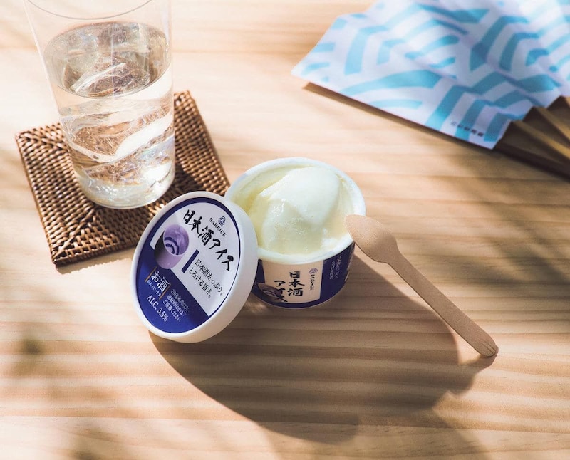 日本酒をたっぷり練り込んだ、ほんのり酔えるアイスクリーム