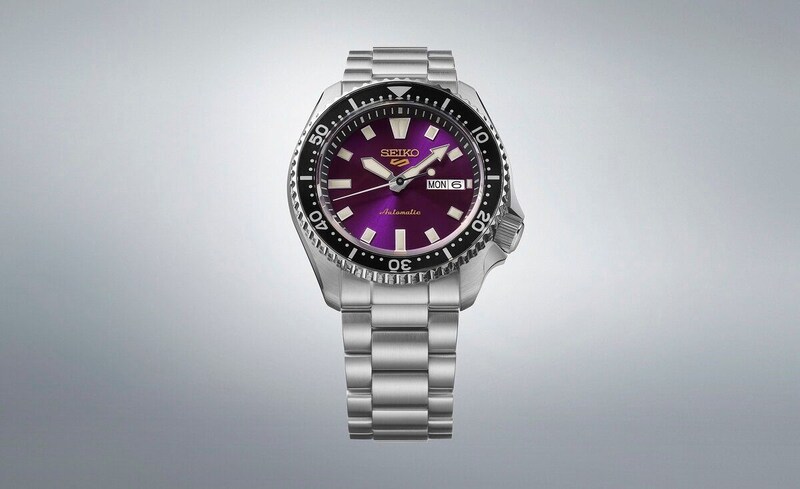 セイコー 5スポーツ「SKX 限定モデル HDB003J」¥63,800/自動巻(手巻つき)/42.5㎜径/日常生活用強化防水(10気圧)/世界限定9,999本(うち国内999本)