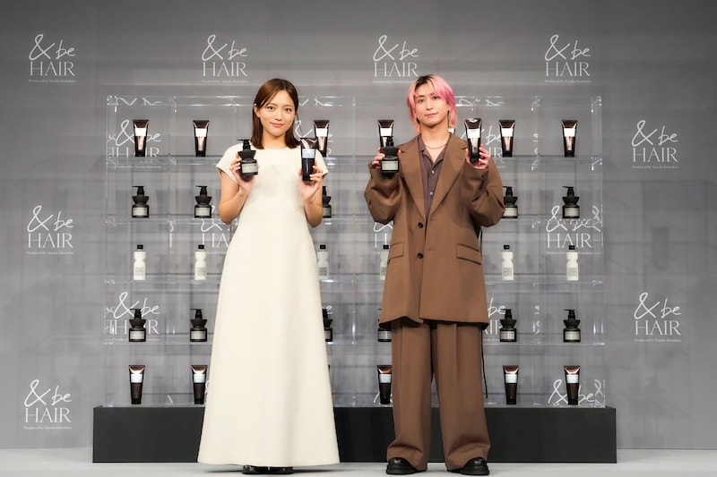 佐久間大介(Snow Man)＆川口春奈登壇！　＜&be HAIR＞新CM発表会　佐久間「自分で言うのもなんですけど、かっこよかったです！」