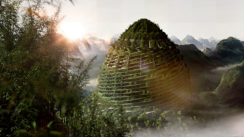 「たけのこの里」がついにタワマン化!パッケージの“あの家”がデジタル物件で分譲開始