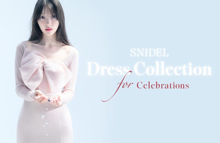SNIDELが雑賀サクラを起用した「Dress Collection for Celebrations」を公開