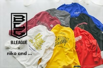 「niko and …(ニコアンド)」B.LEAGUEマスコットオブザイヤー上位7チームとのコラボアイテムを発売