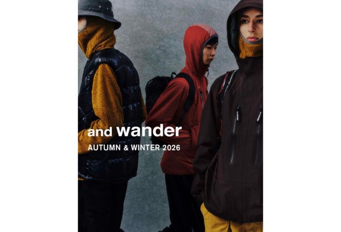 アウトドアブランド「and wander」2026年秋冬コレクションを発表