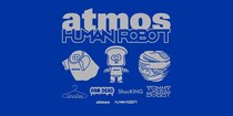 「atmos」コーポレートカラーを纏った「HUMAN ROBOT」のコラボレーションソフビが完成