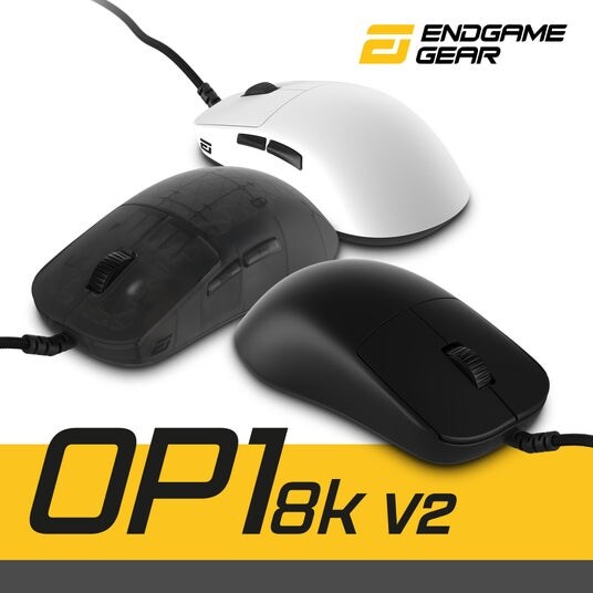 8K有線モデルのセカンドバージョン Endgame Gearゲーミングマウス 「OP1 8K v2」を10月9日発売