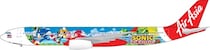 エアアジア特別塗装機「ソニック・ザ・ヘッジホッグ」号 機内デザインをリニューアル！『ソニックレーシング クロスワールド』『ソニックランブル』をテーマに登場