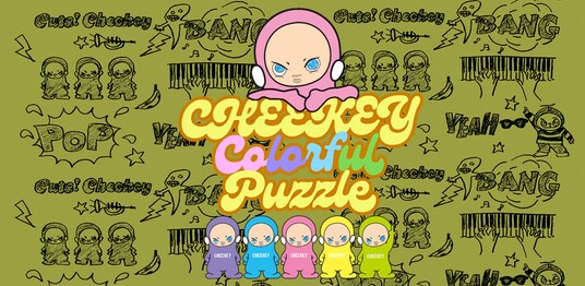 “生意気でKAWAII”キャラクターが彩るパズル空間『Cheekey Colorful Puzzle』iOS／Android版が配信開始！