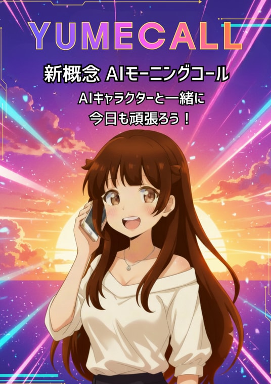 好きなキャラクターがあなたを起こす、AIモーニングコールサービス「YUMECALL（ユメコール）」正式リリース