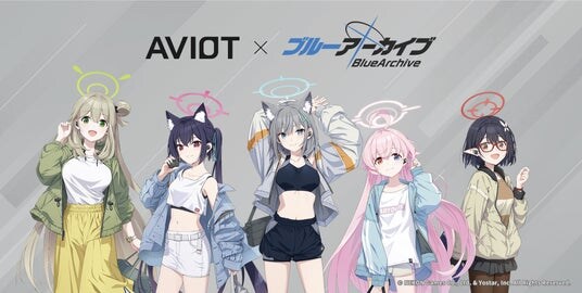 【AVIOT】AVIOT ×『ブルーアーカイブ』コラボ完全ワイヤレスイヤホンが発売決定！AVIOT ONLINE MALLにて本日10月21日(火)より予約開始