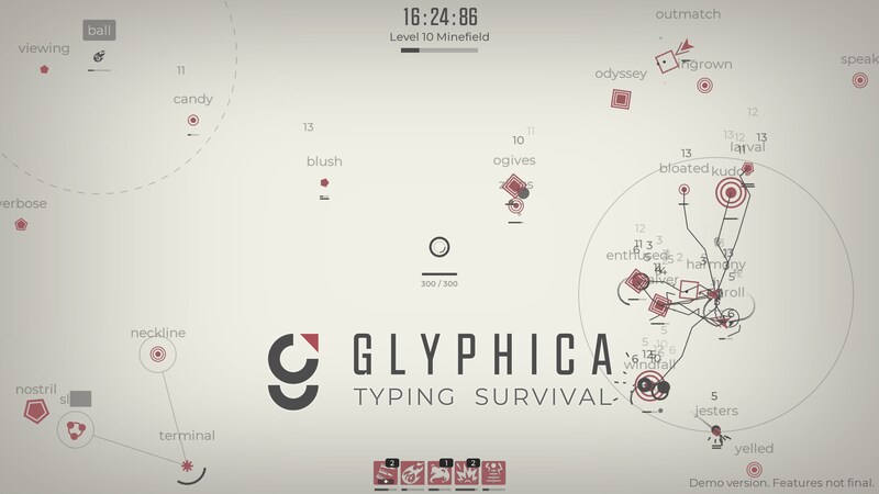 タイピングが武器となるローグライク 『Glyphica: Typing Survival』 ブラウザで遊べる体験版を初公開