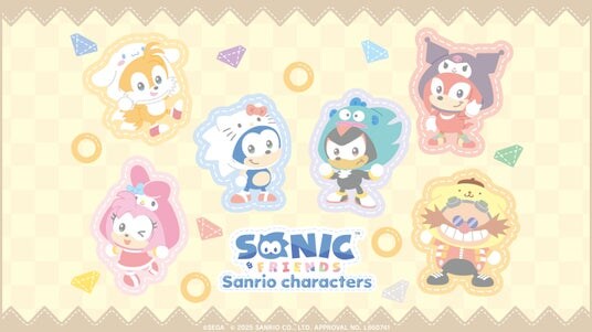 『SONIC & FRIENDS Sanrio characters』ぬいぐるみとマスコットを「SEGA STORE TOKYO」にて先行販売！10月31日（金）はソニックとハローキティが登場！