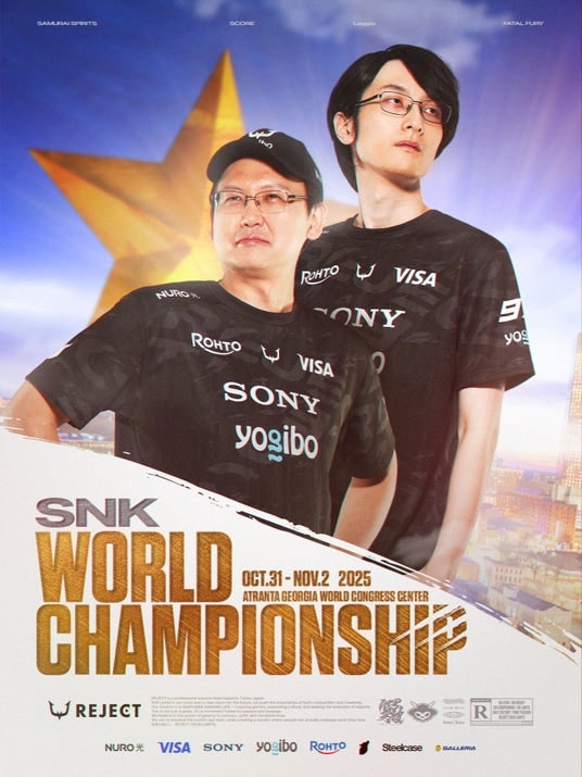 プロeスポーツチーム「REJECT」FATAL FURY部門が『SNK World Championship 2025』に出場