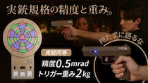 撃っても飾っても本格派。実銃規格のアメリカ射撃訓練用レーザーガンダーツ