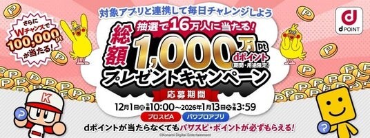 パワスピ・ポイントクラブにおいて「総勢16万人に当たる！dポイントプレゼントキャンペーン」を開催