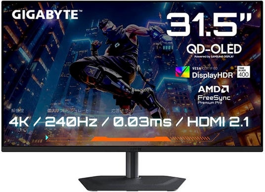 GIGABYTEから、31.5インチ QD-OLEDゲーミングモニター『GIGABYTE MO32U2』をはじめ、ゲーミングモニター3製品を発売